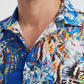 Camicia premium da uomo con stampa digitale multicolor