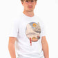 T-shirt unisex Totoro Ukiyo-e con grafica Totoro e Gatto-Bus
