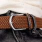 Cintura intrecciata elastica color cammello