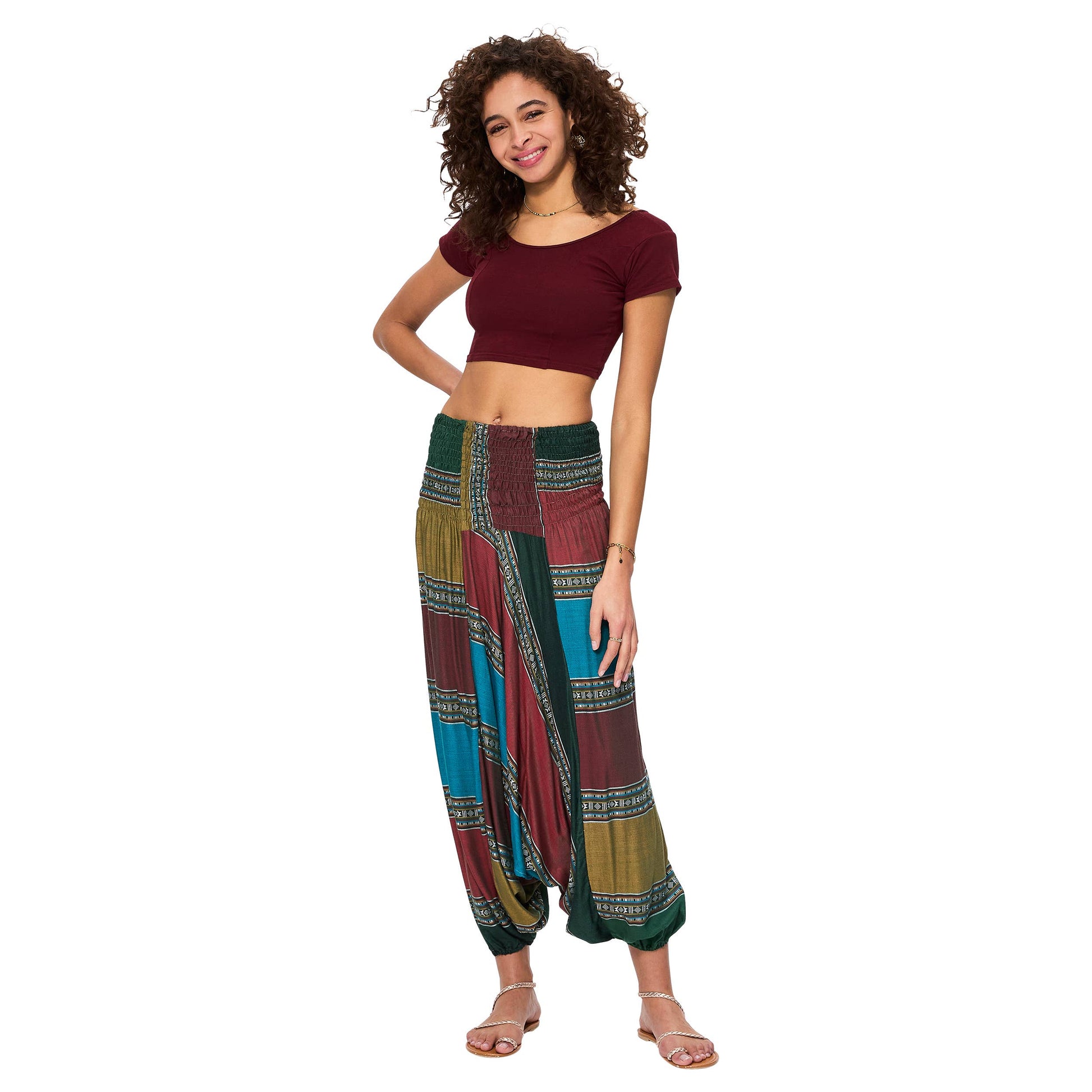 Pantaloni Harem Estivi Boho 3 in 1