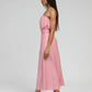 Abito bustier midi rosa Milika