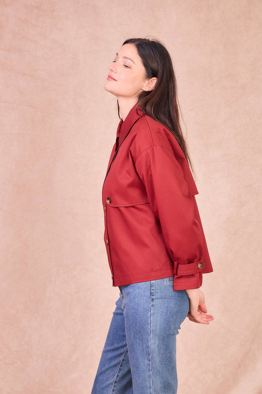 Giacca utility corta in cotone