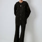 Camicia oversize con cuciture a contrasto e maxi tasche