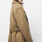 Cappotto doppiopetto con cintura