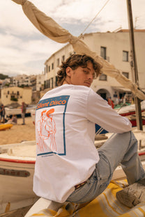 T-shirt a manica lunga Silent Disco in cotone biologico