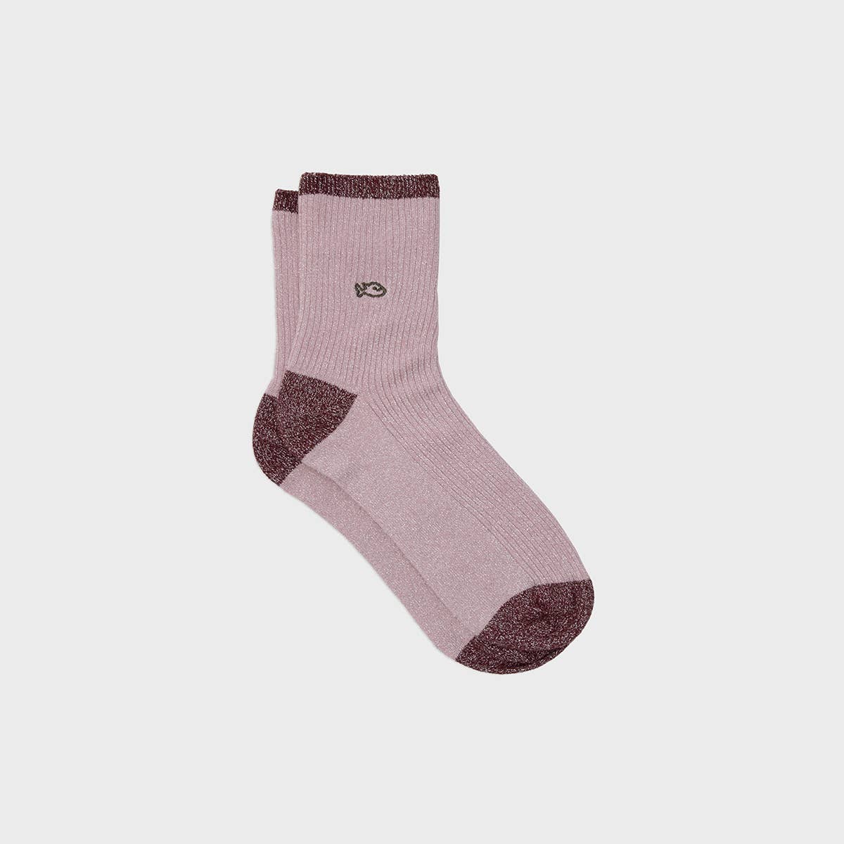 Calzini vintage in cotone pettinato rosa