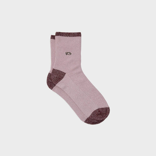 Calzini vintage in cotone pettinato rosa