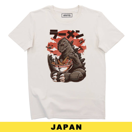 T-shirt unisex Kaiju Ramen con stampa manga