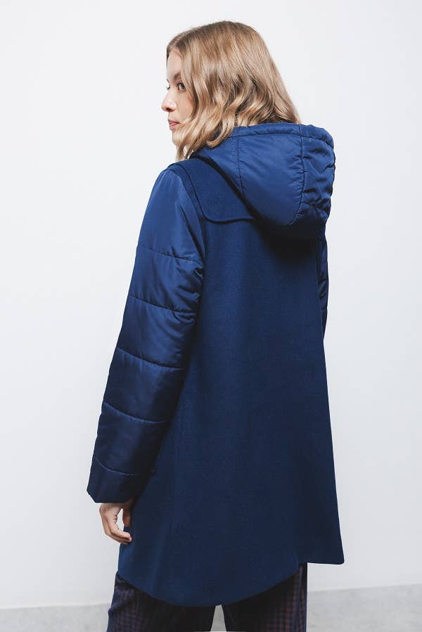 Cappotto montgomery con cappuccio
