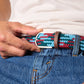 Cintura intrecciata elastica multicolore Vancouver