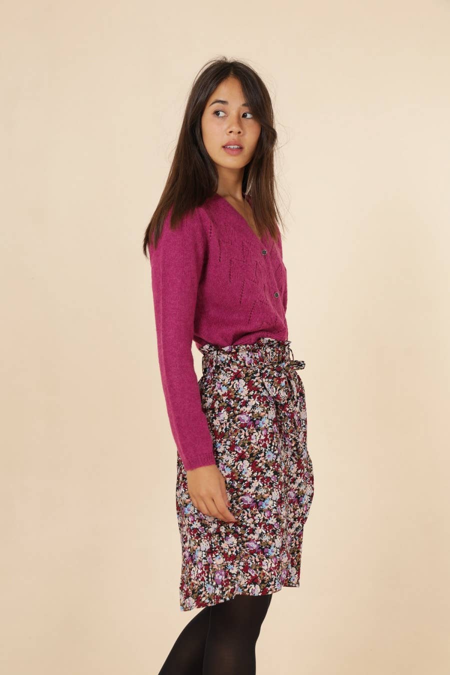 Cardigan Maddy in mohair traforato