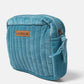 Borsa in velluto trapuntato con zip
