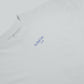 T-shirt bianca oversize con stampa acid sul retro e collo alto