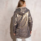 Parka impermeabile reversibile con cappuccio animalier