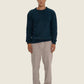 Maglione in maglia blu scuro in cotone biologico
