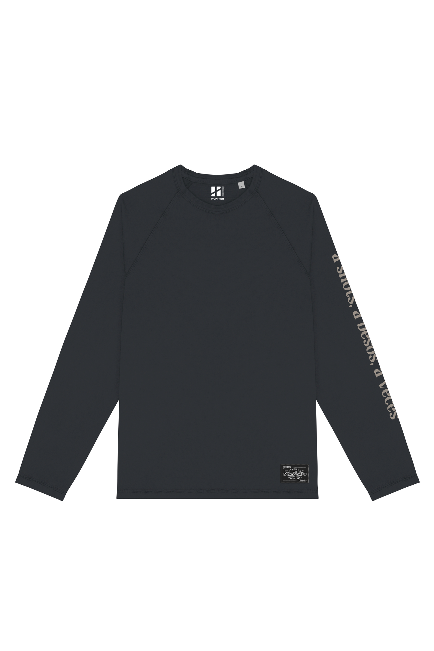T-shirt psichedelica a manica lunga in cotone biologico