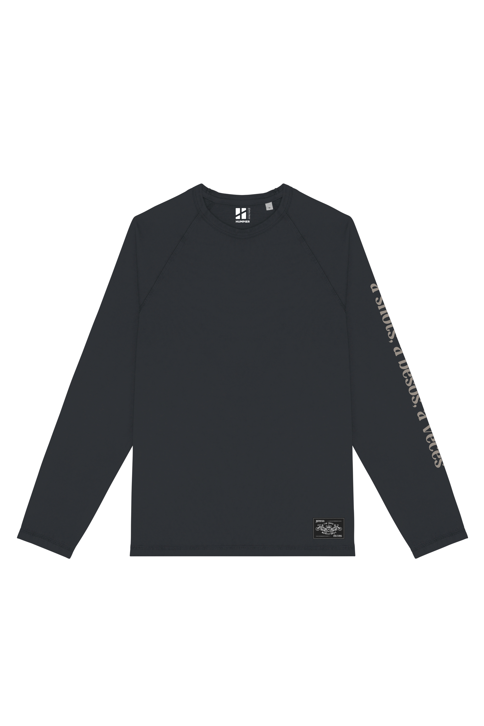 T-shirt psichedelica a manica lunga in cotone biologico