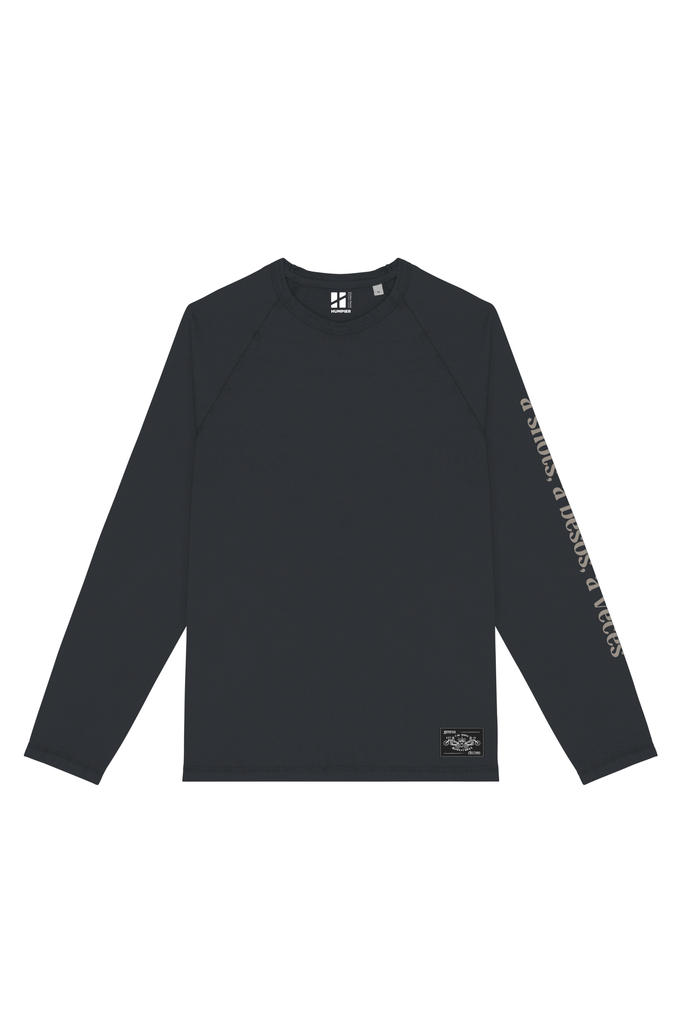 T-shirt psichedelica a manica lunga in cotone biologico