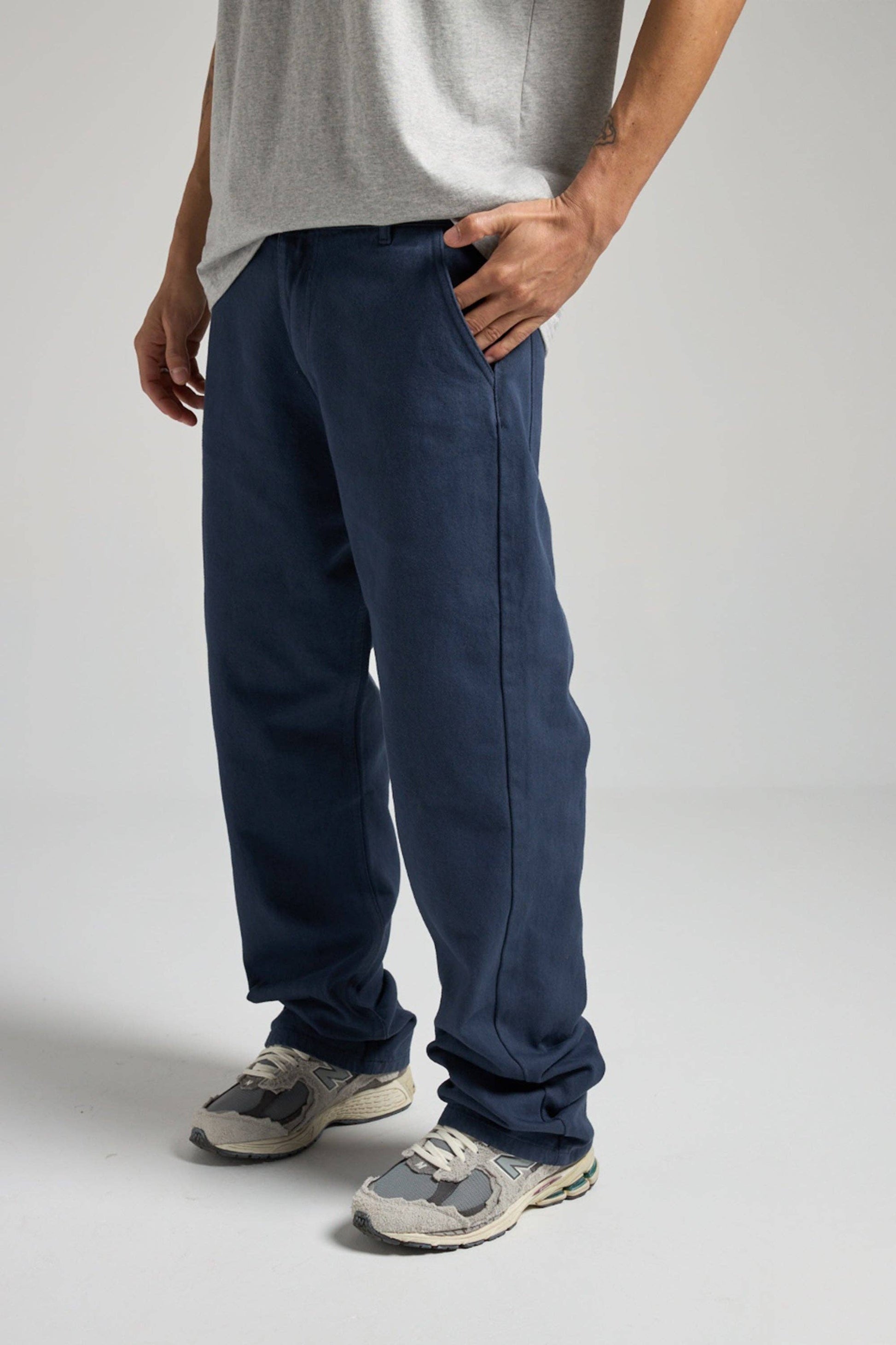 Pantaloni workwear Baritono blu da uomo