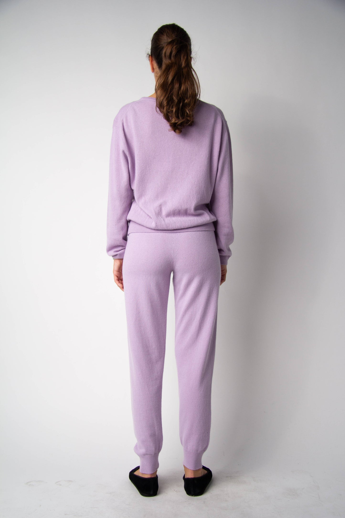 Maglione scollo a V in misto cashmere