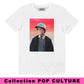 T-shirt Pop Culture con Stampa Grafica in Cotone Biologico