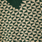 Maglione jacquard geometrico con scollo a V