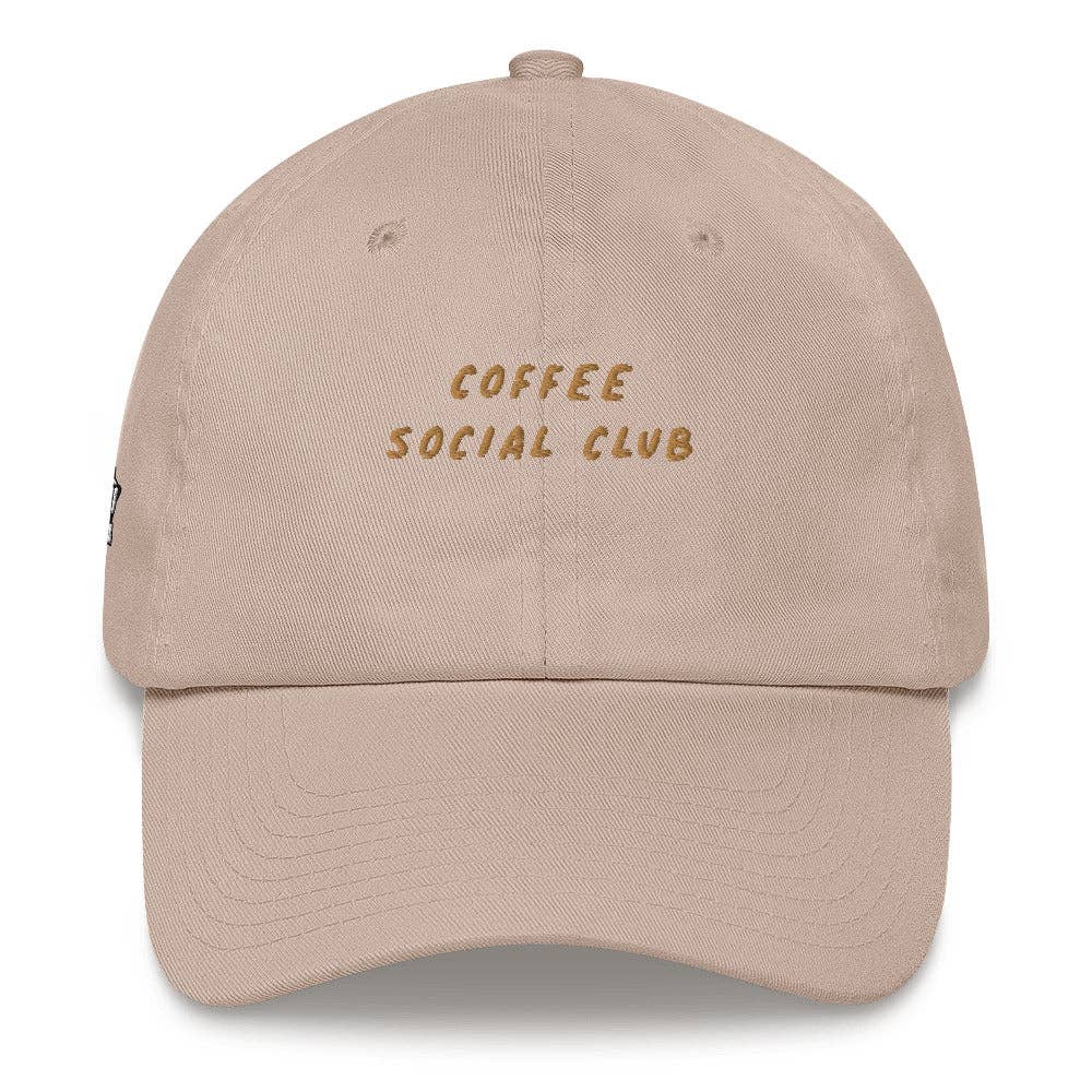 Cappellino da baseball Coffee Social Club ricamato
