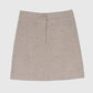 Minigonna Julinia beige con strass