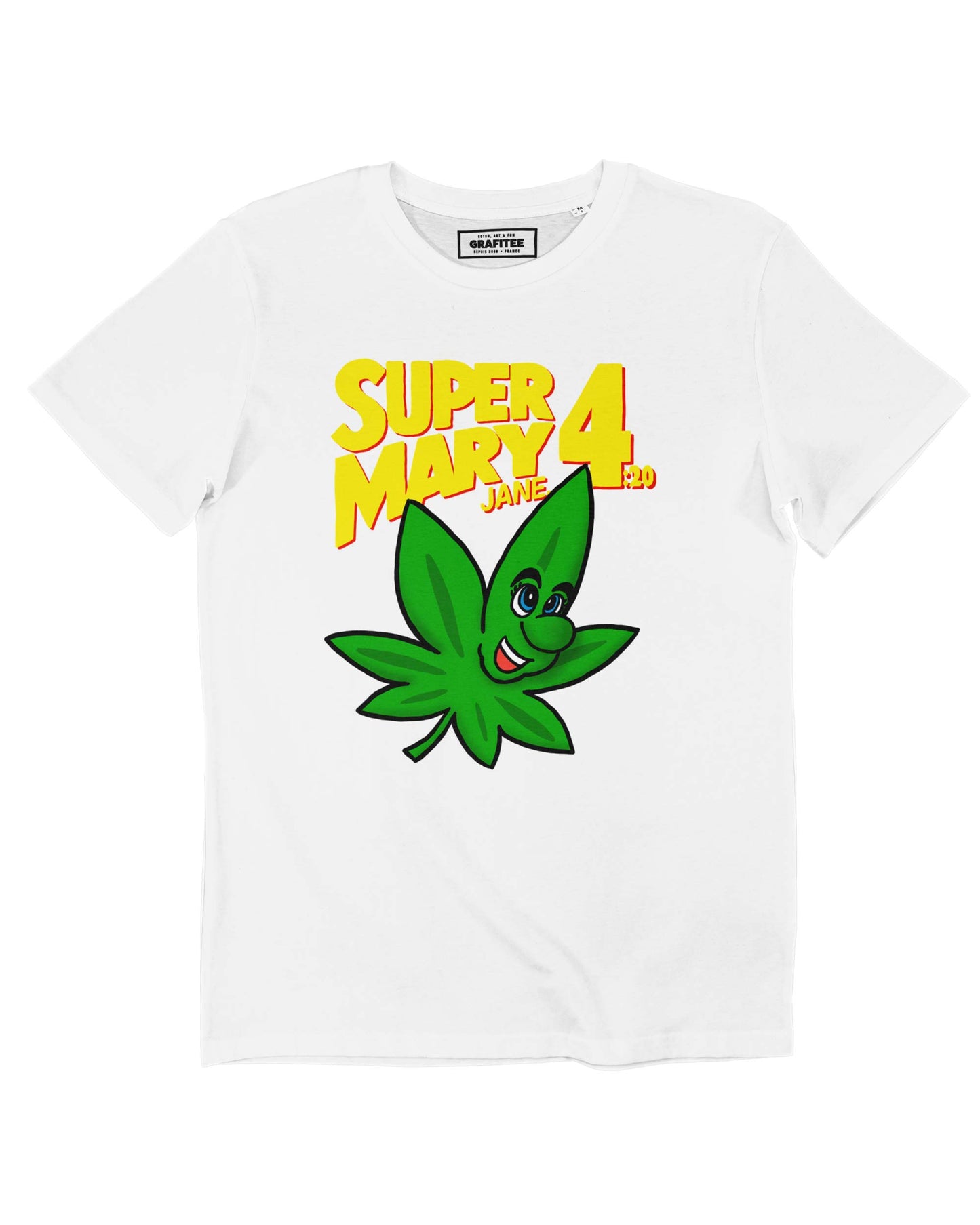 T-shirt unisex in cotone biologico con stampa Super Maryjane