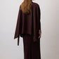 Camicia oversize con nastro e design fluido