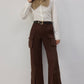 Pantaloni cargo in gabardine di cotone