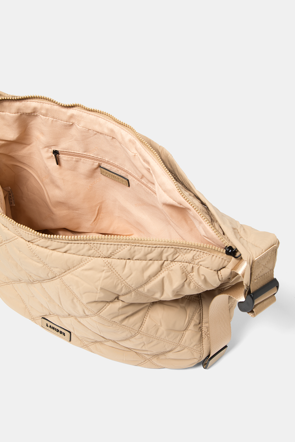 Borsa a spalla trapuntata con tracolla regolabile