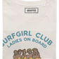 T-shirt Surfgirl Club in cotone biologico con stampa surf