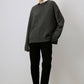 Maglione oversize tinta unita grigio