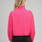 Cardigan corto candy con collo alto