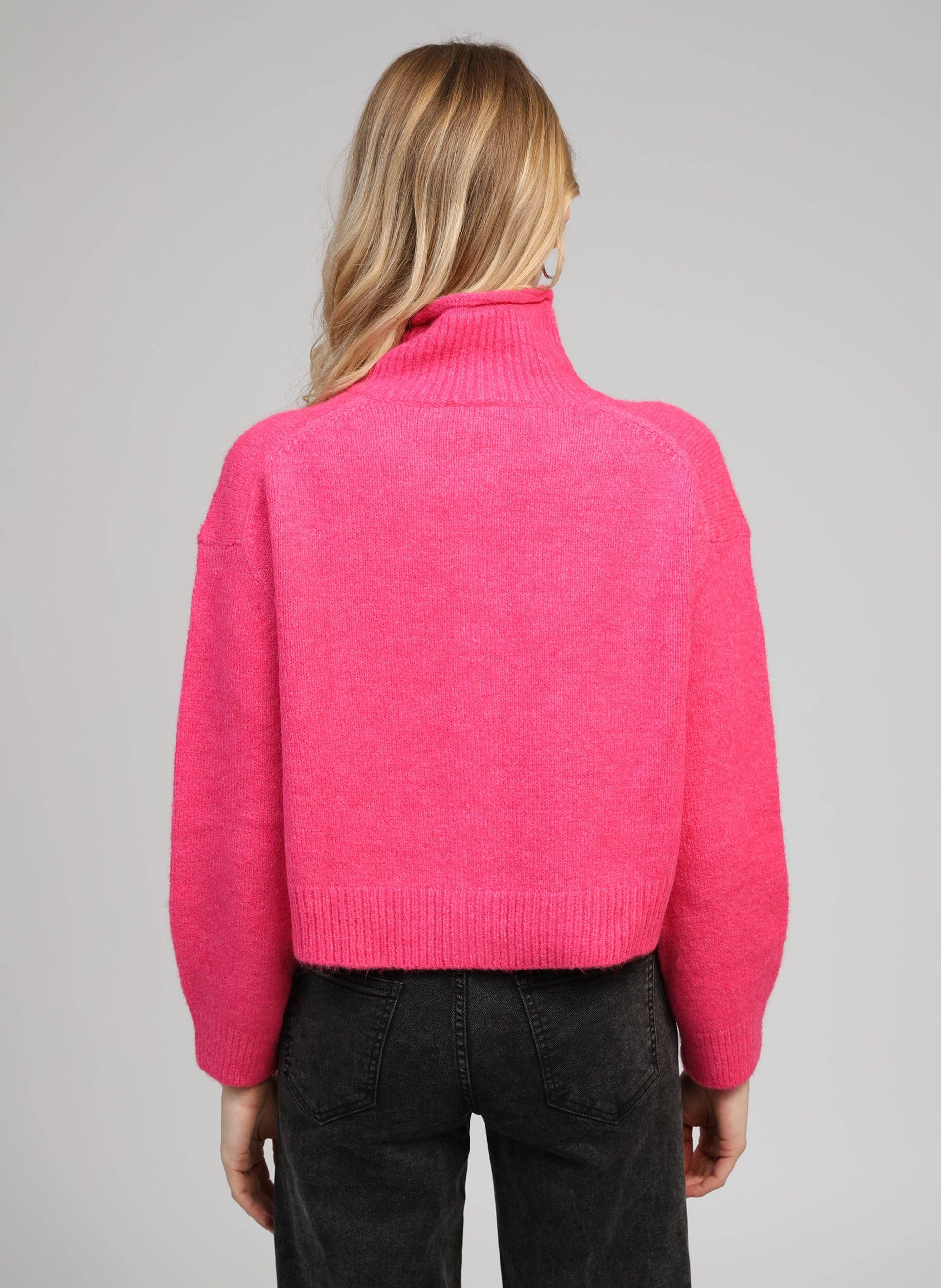 Cardigan corto candy con collo alto