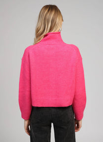 Cardigan corto candy con collo alto