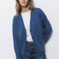Cardigan in maglia con scollo a V e bottoni