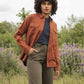 Camicia overshirt Lenon melange terracotta