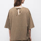 Blusa oversize con motivo geometrico