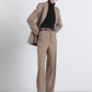 Pantaloni Chadrez a quadretti relaxed fit