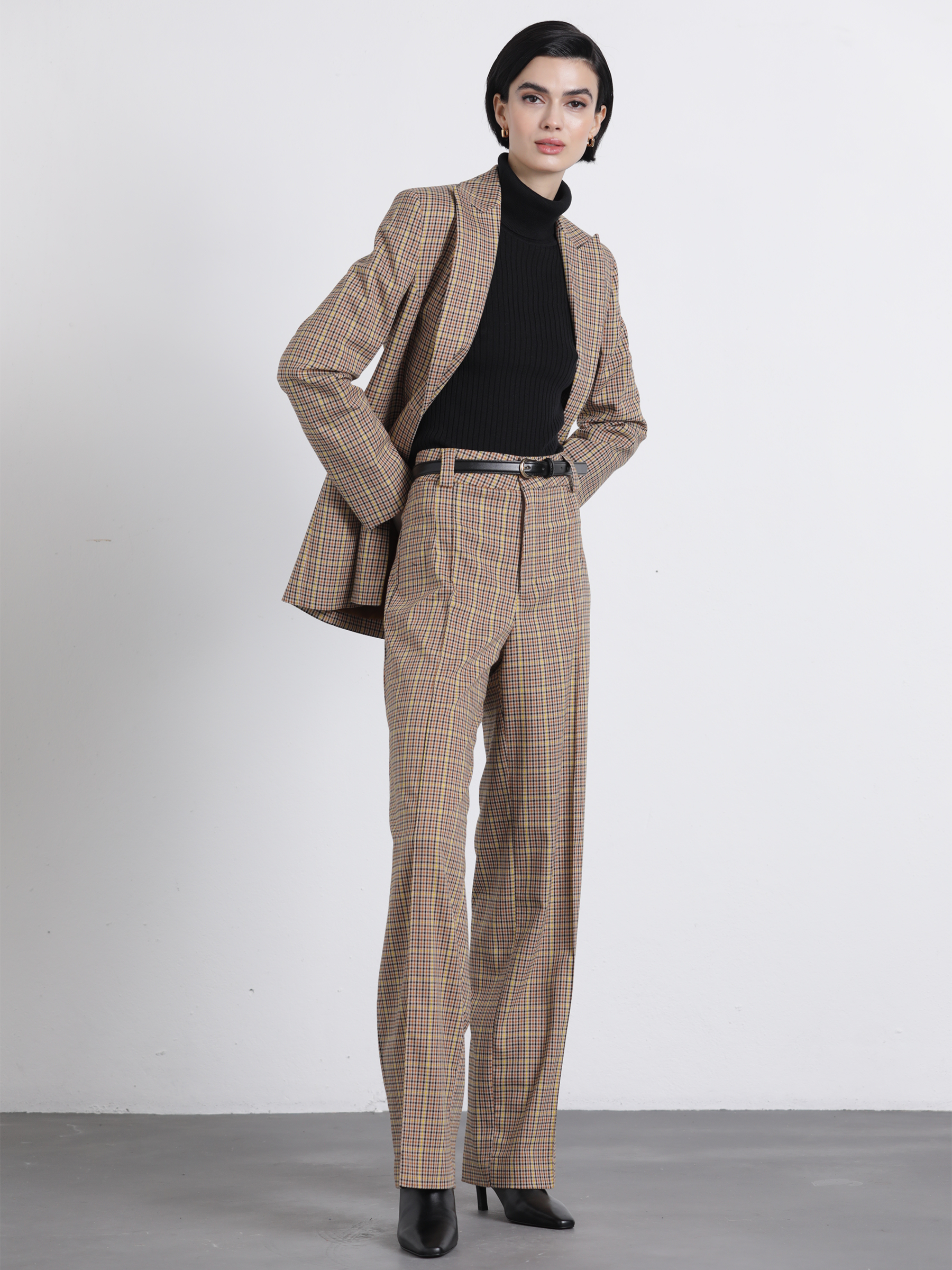 Pantaloni Chadrez a quadretti relaxed fit