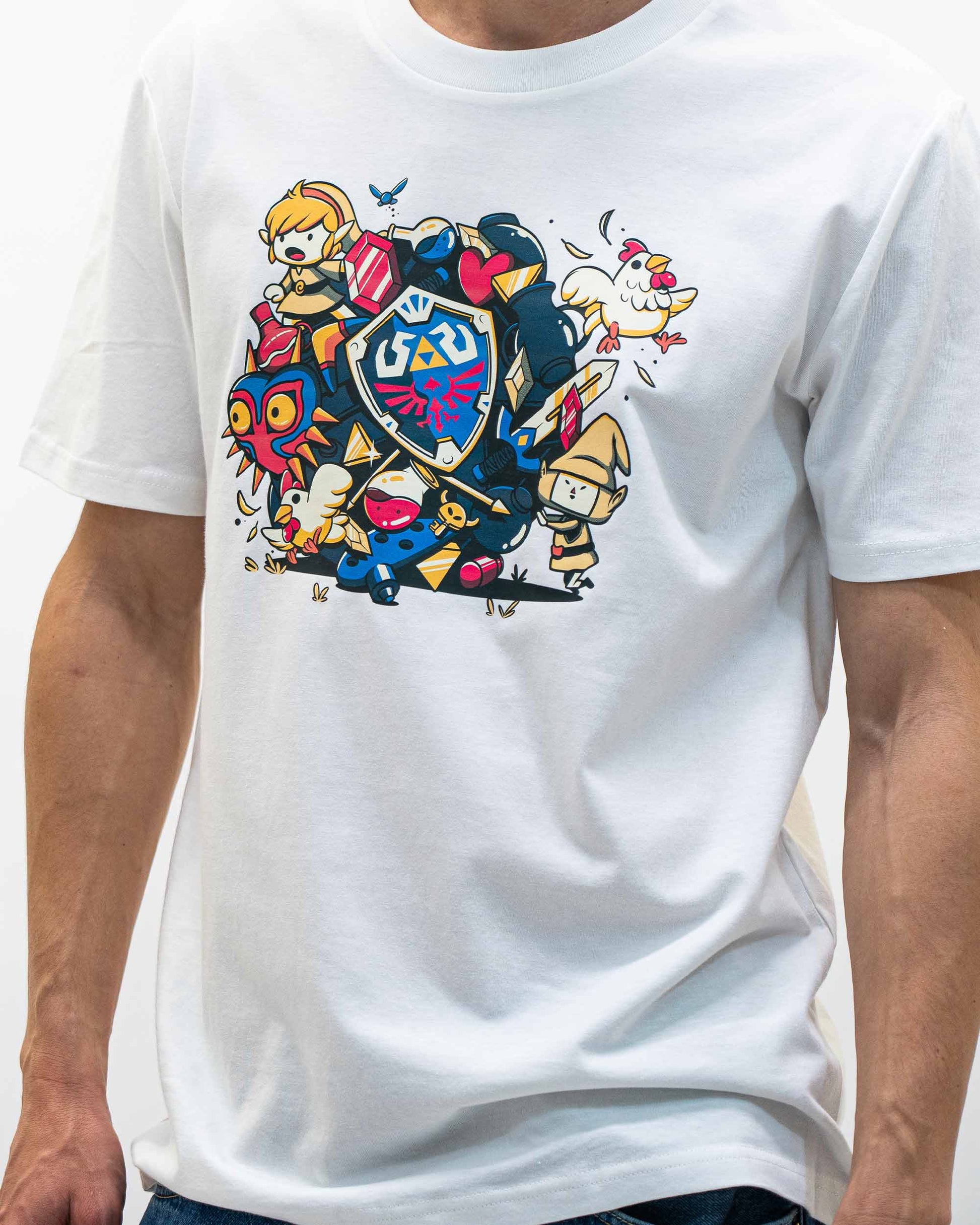 T-shirt Link Katamari con stampa geek