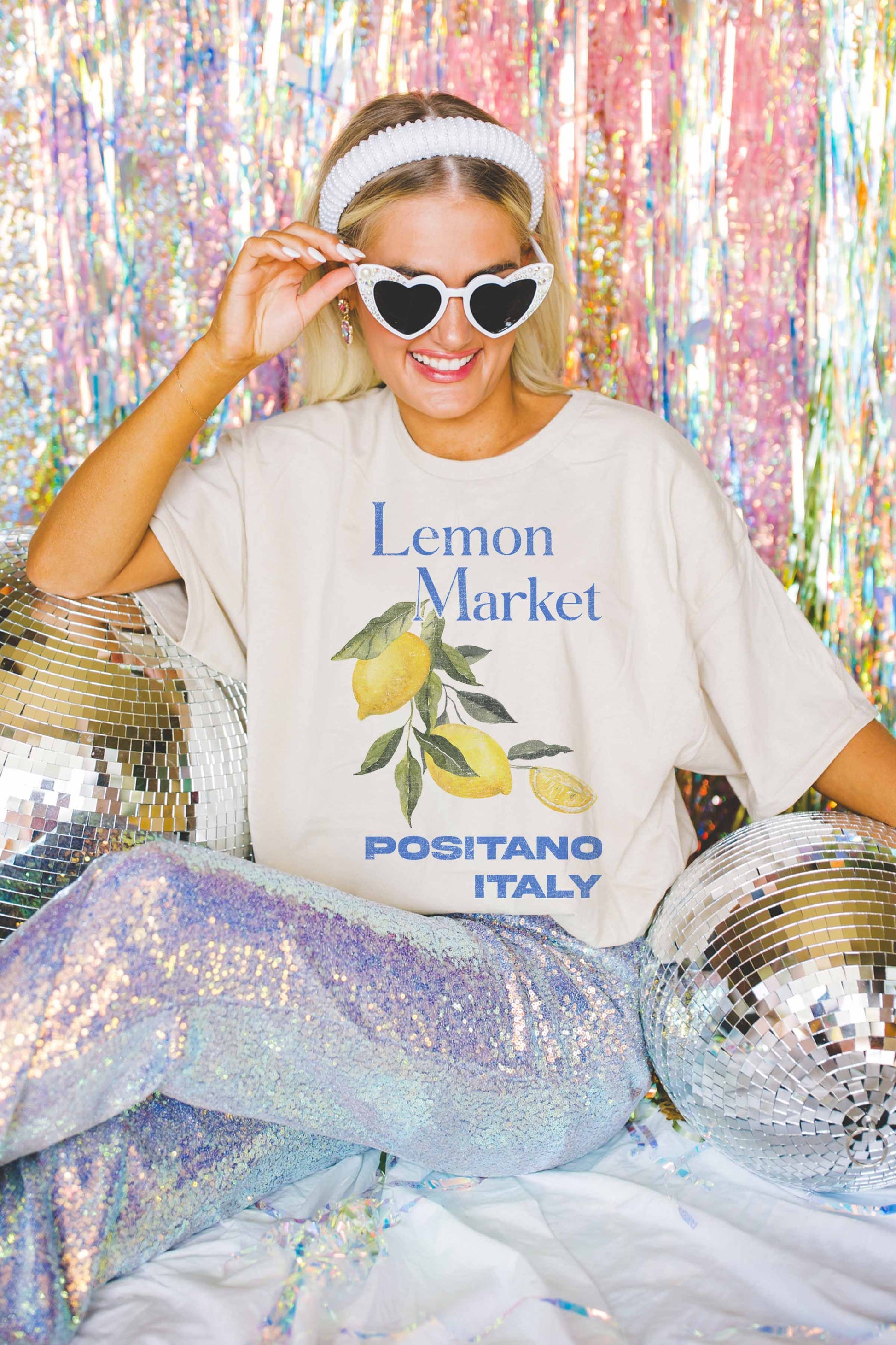 T-shirt oversize Lemon Market