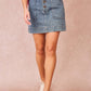 Gonna di jeans Jeannette a taglio dritto con tasche frontali