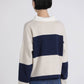 Polo in maglia a maniche lunghe a righe