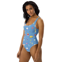Costume intero Capri con stampa estiva