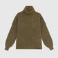 Maglione dolcevita oversize verde militare