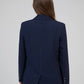 Blazer oversize gessato blu navy