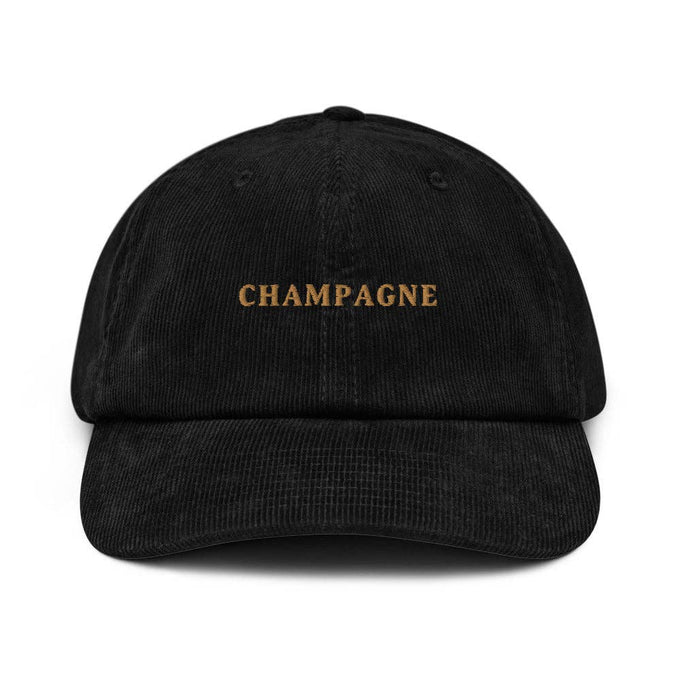 Cappellino dad hat in ciniglia con ricamo “Champagne”